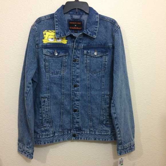 Members Only x Nickelodeon Spongebob Denim Jacket - Picture 2 of 14
